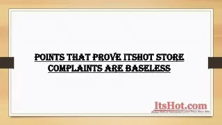 points that prove itshot store complaints