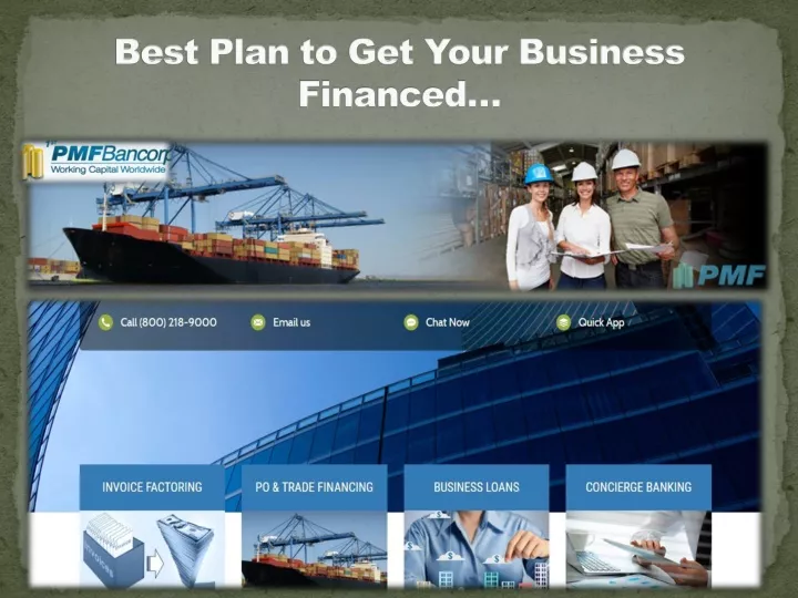 best plan to get your business financed