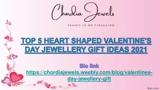 Heart Shaped Valentine's Day Jewellery Gift Ideas