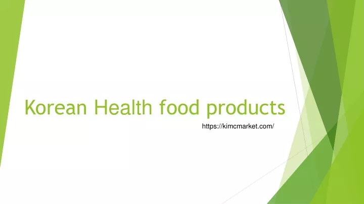 korean health food products