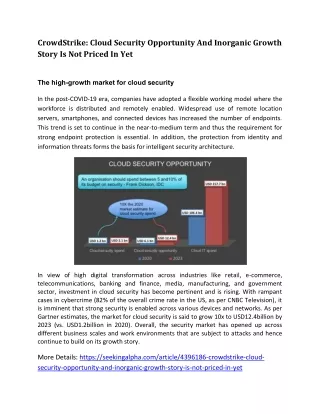 crowdstrike cloud security opportunity