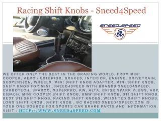 Racing Shift Knob