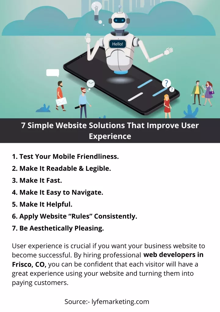 7 simple website solutions that improve user