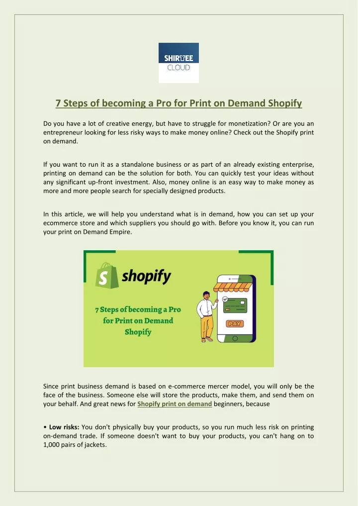 7 steps of becoming a pro for print on demand