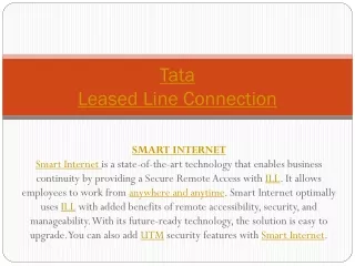 tata leased line connection