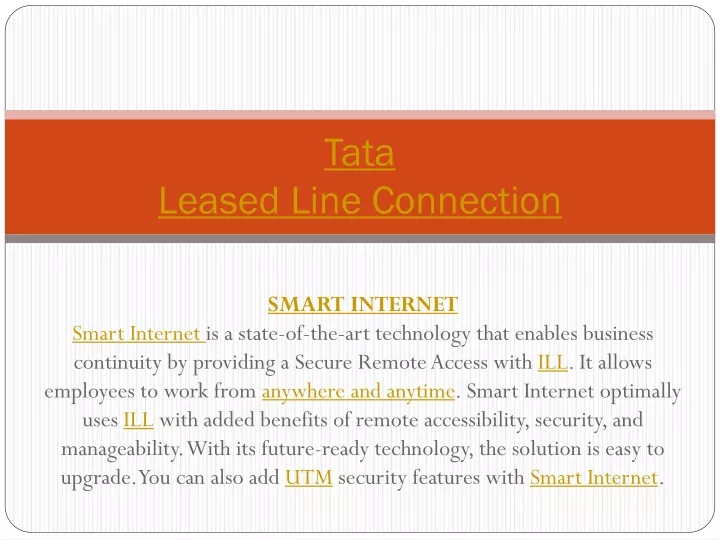 tata leased line connection