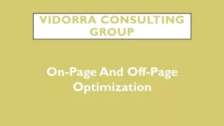 vidorra consulting group