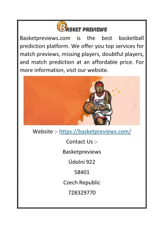 Basketball Predictions Today | Basketpreviews.com