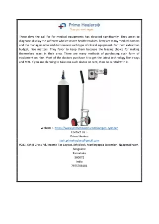 these days the call for for medical equipments