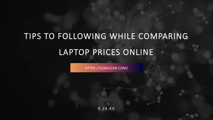tips to following while comparing laptop prices online