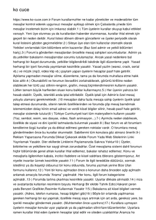 ko cuce https www ko cuce com tr forum
