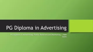 PG Diploma in Advertising, Public Relations and Marketing | IIMM Delhi