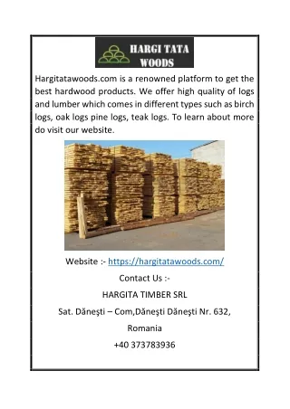 Teak Logs and Lumber for Sale | Hargitatawoods.com