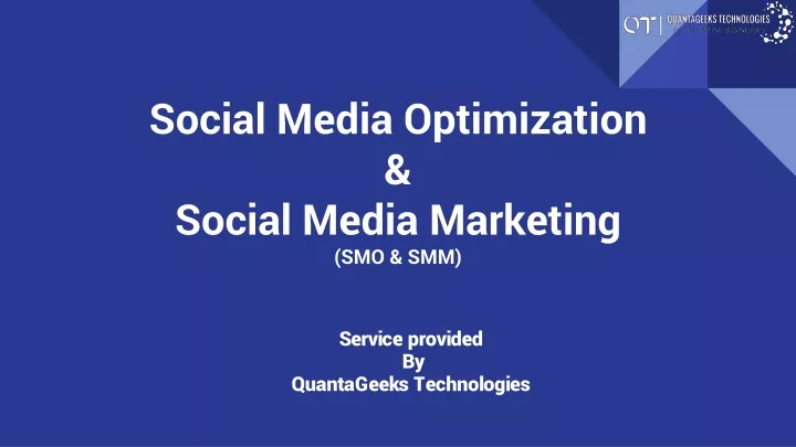 social media optimization social media marketing smo smm