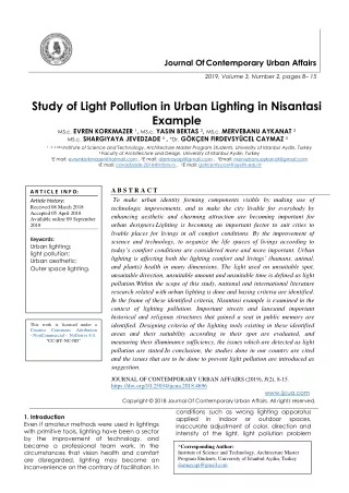 journal of contemporary urban affairs