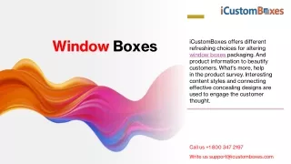 window boxes