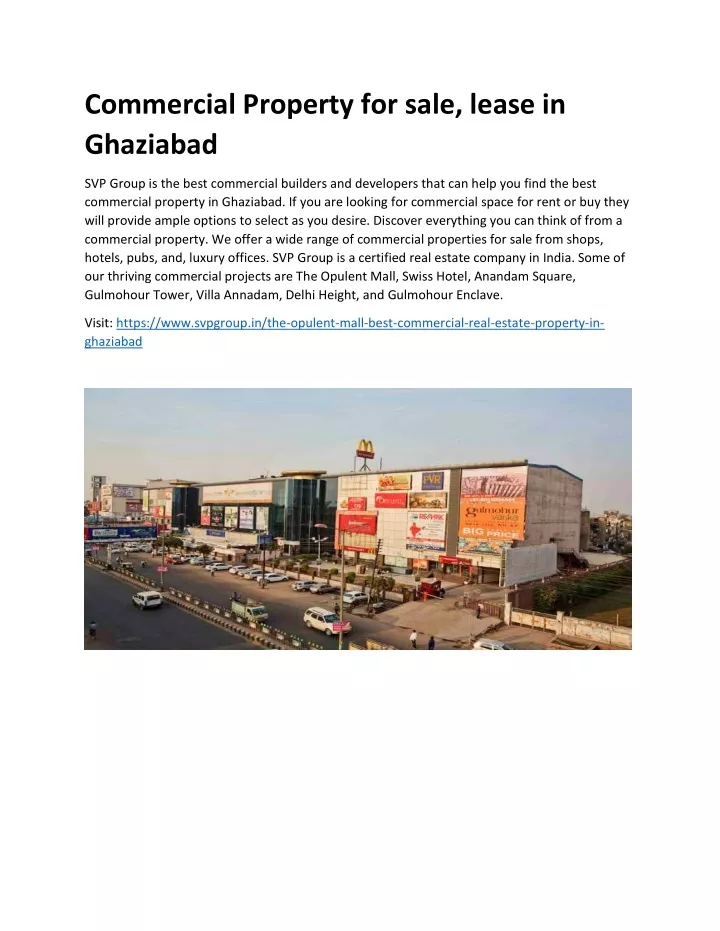 commercial property for sale lease in ghaziabad