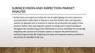 surface vision and inspection market analysis