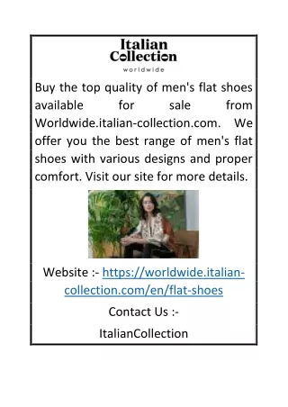 buy the top quality of men s flat shoes available