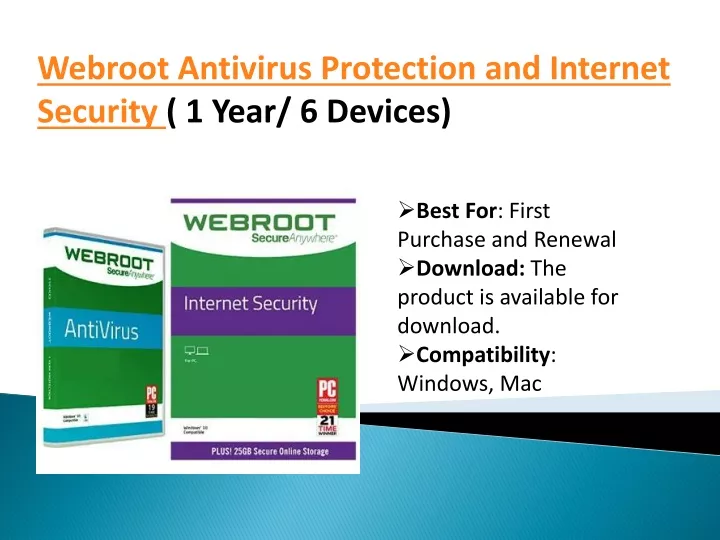 webroot antivirus protection and internet
