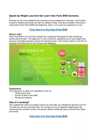 Keto Forte BHB Reviews, Ingredients & Benefits