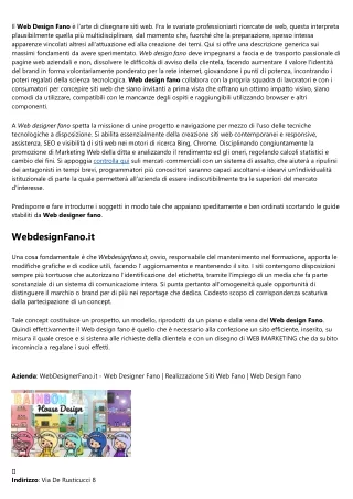 Web Designer Fano - Realizzazione siti web a Fano