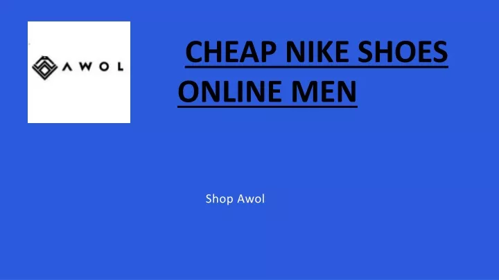 cheap nike shoes online men