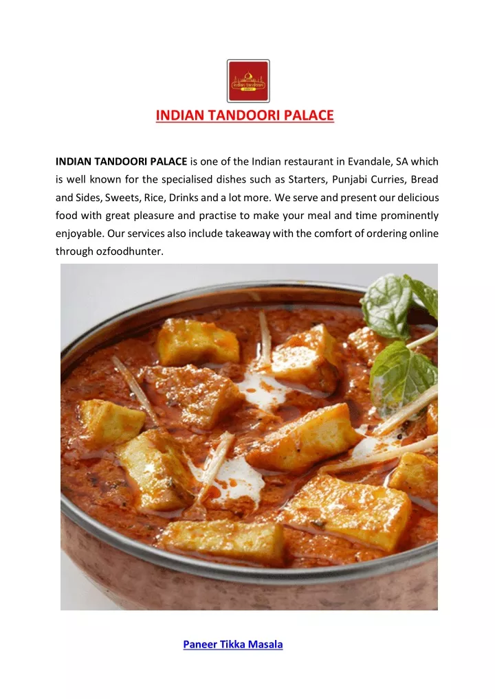 indian tandoori palace indian tandoori palace