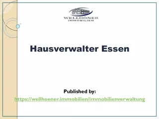 Hausverwalter Essen