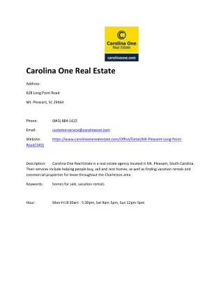 Carolina One Real Estate