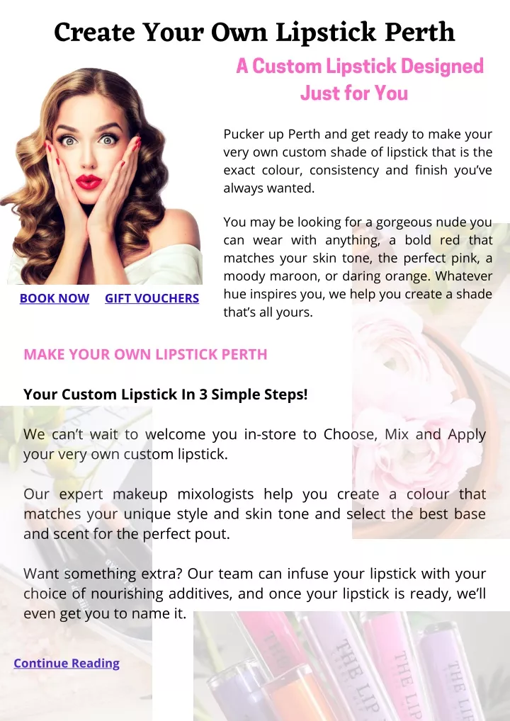 create your own lipstick perth a custom lipstick
