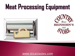 meat processing equipment