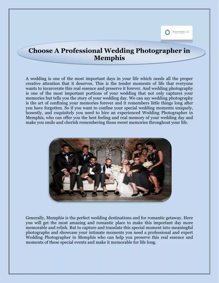 choose a professional wedding photographer