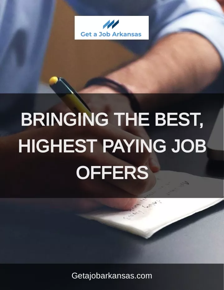 bringing the best highest paying job offers
