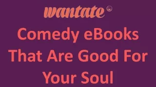 Comedy eBooks That Are Good For Your Soul
