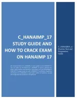 C_HANAIMP_17 Study Guide and How to Crack Exam on HANAIMP 17 - slide 1