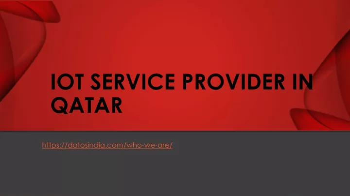 iot service provider in qatar