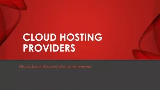cloud hosting providers