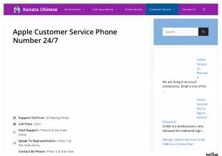 Apple Customer Service Phone Number 24/7 - Explore Kanata Chinese