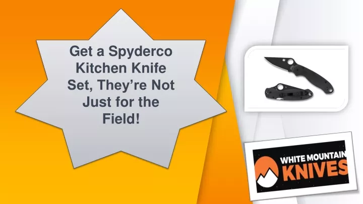 get a spyderco kitchen knife set they re not just
