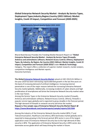global enterprise network security market