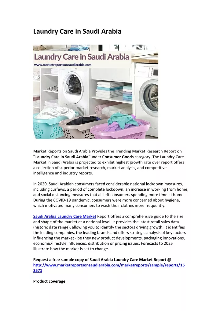 laundry care in saudi arabia