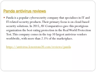 panda antivirus reviews