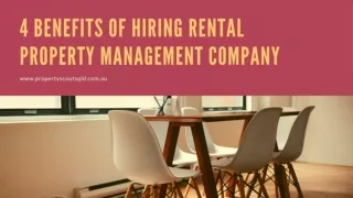 4 Benefits of Hiring Rental Property Management Company