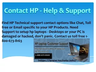 Contact HP -Help & Support