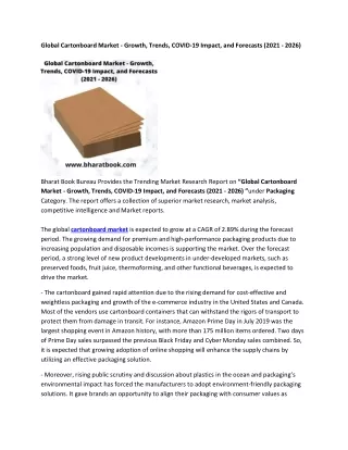 global cartonboard market growth trends covid