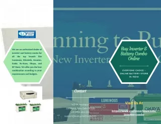 buy inverter battery combo online