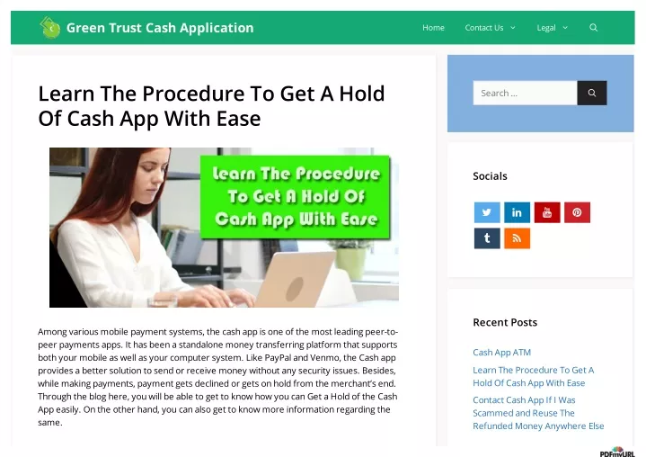 green trust cash application