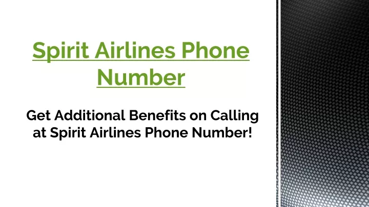 spirit airlines phone number