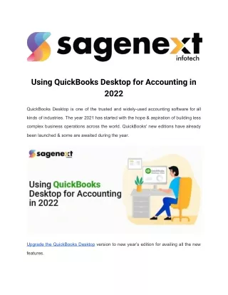 using quickbooks desktop for accounting in 2022
